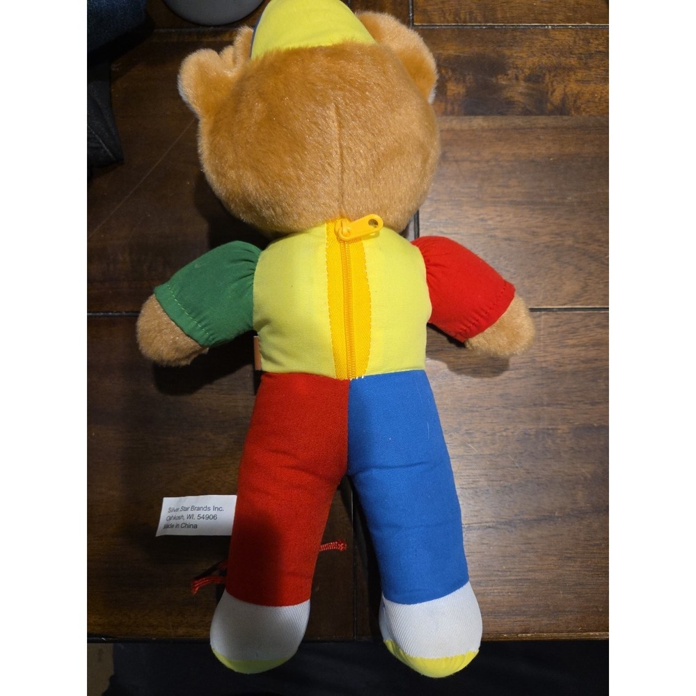 Gary Charles Dress Me Bear Teaching Teddy 12" Plush Stuffed Works Sings ABC - Picture 2 of 2